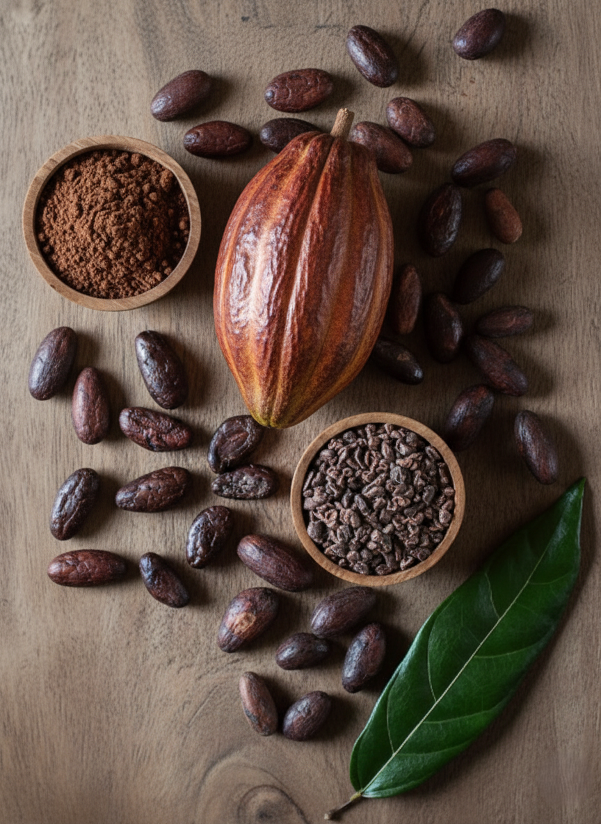 Cacau fonte de magnésio e antioxidantes